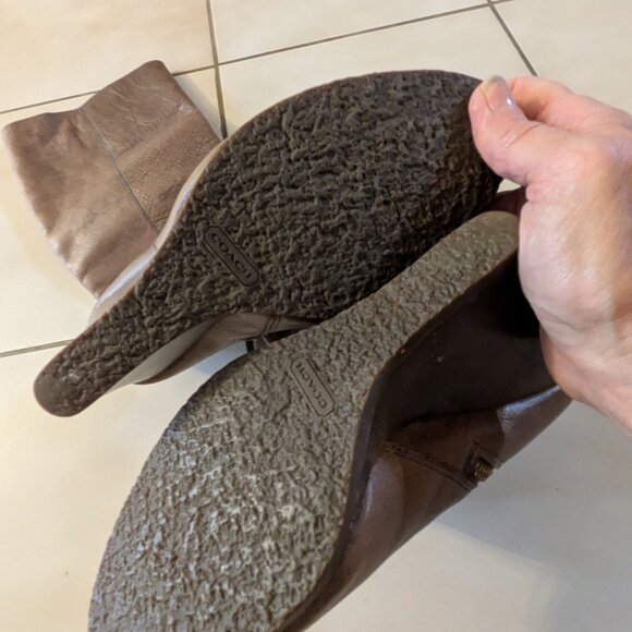 Coach Tall Wedge Leather Boots - Picture 4 of 8